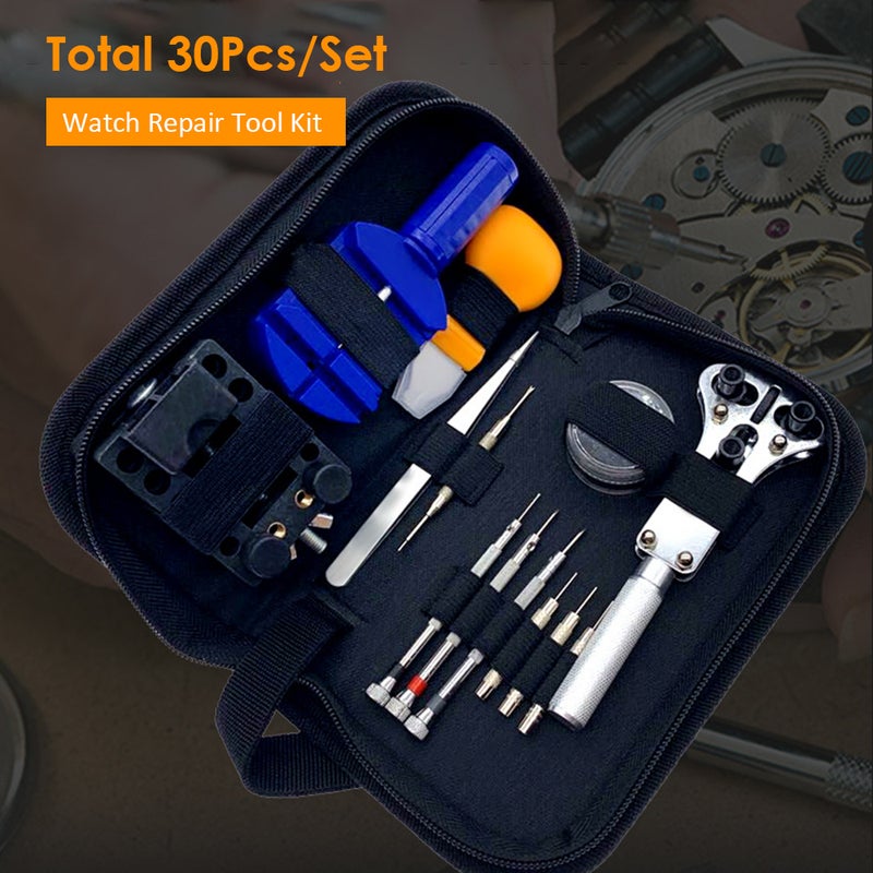 30-Piece Watch Repair Tool Kit