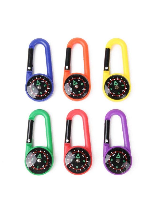 Carabiner Compasses For Kids Toy Compass Belt Clips School Prizes Party Favors 24 Pack