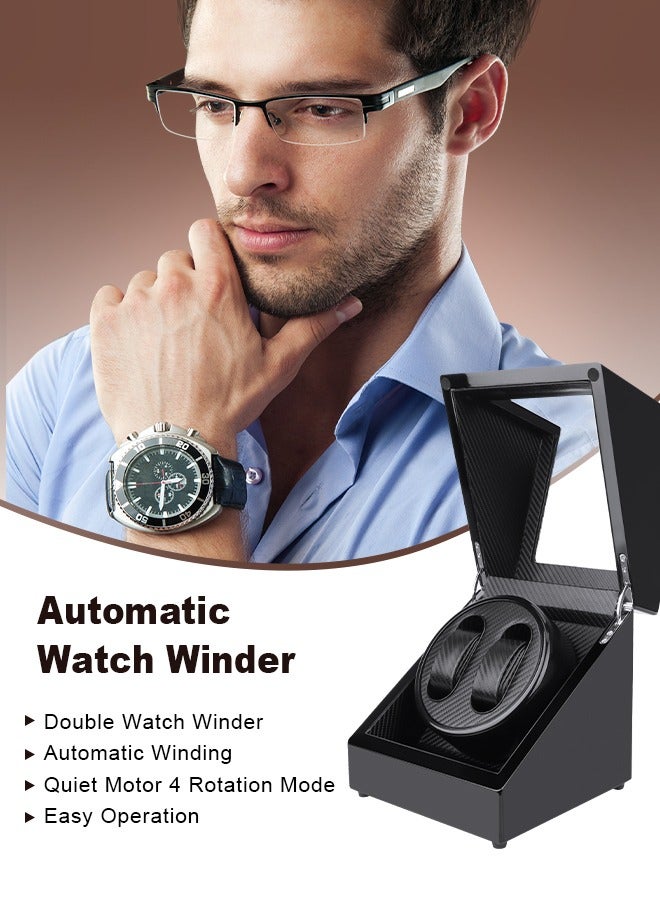 Watch Winder for Automatic Watches,Automatic Watch Winder Box,Watches Organizer Storage for Women's and Men's Watches with Quiet Motor 4 Rotation Mode