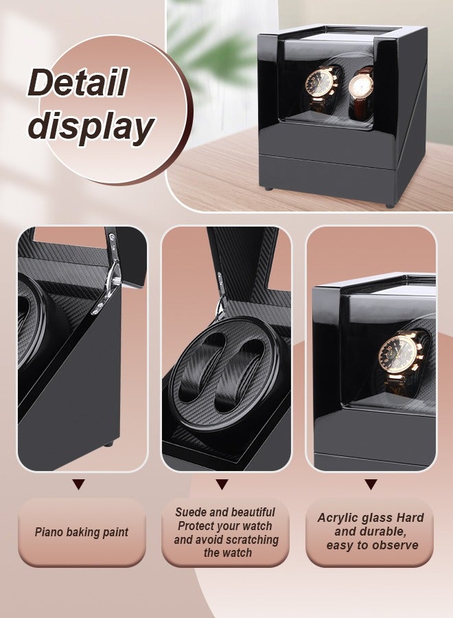 Watch Winder for Automatic Watches,Automatic Watch Winder Box,Watches Organizer Storage for Women's and Men's Watches with Quiet Motor 4 Rotation Mode