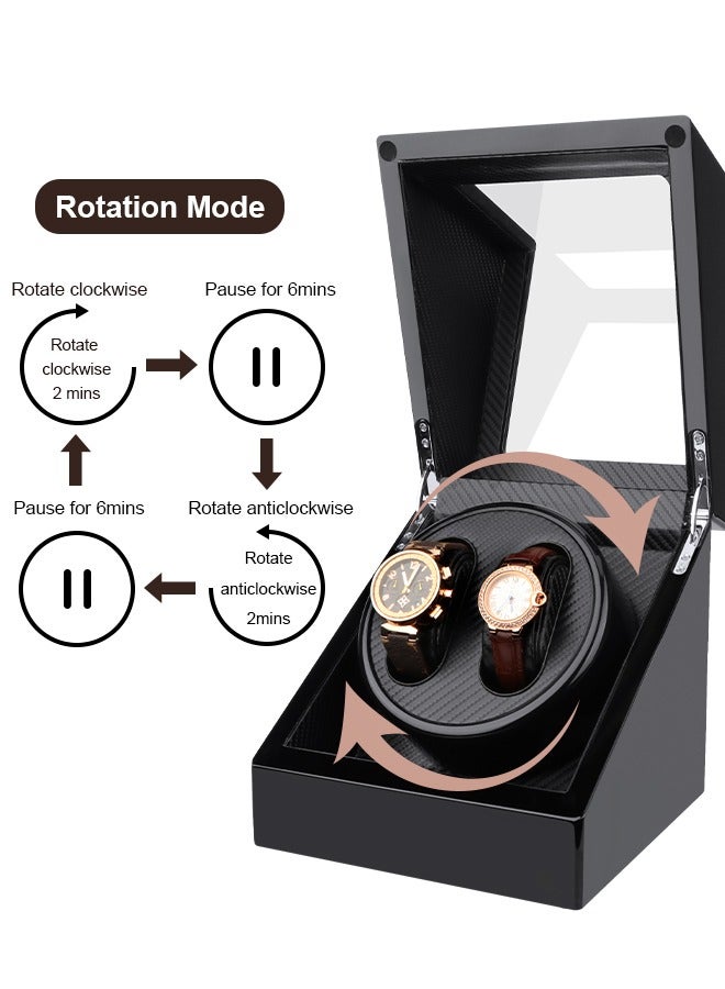 Watch Winder for Automatic Watches,Automatic Watch Winder Box,Watches Organizer Storage for Women's and Men's Watches with Quiet Motor 4 Rotation Mode