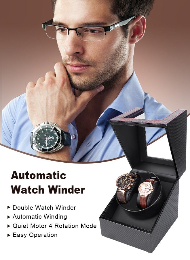 Watch Winder for Automatic Watches,Automatic Watch Winder Box,Watches Organizer Storage for Women's and Men's Watches with Quiet Motor 4 Rotation Mode