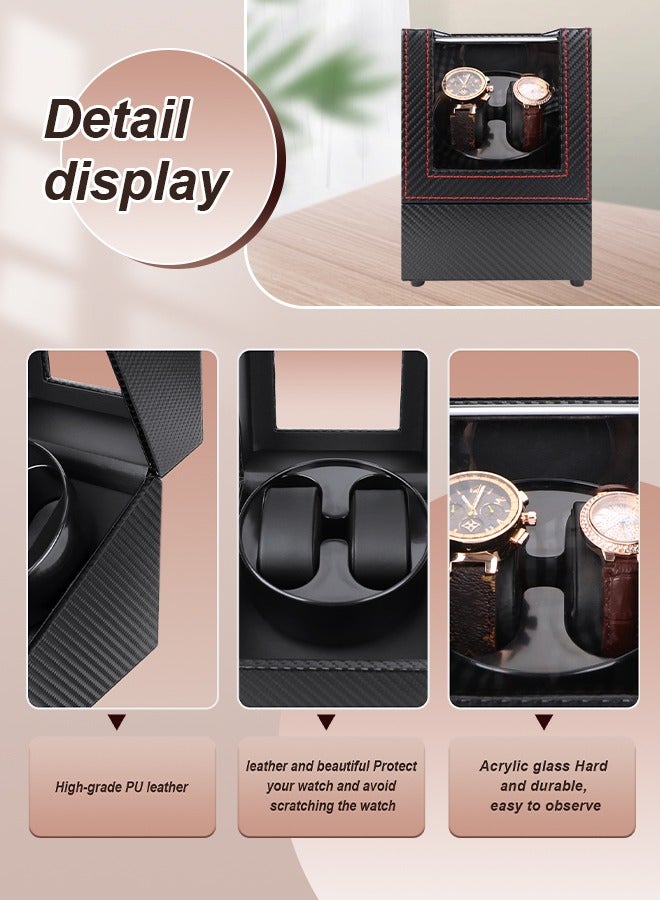 Watch Winder for Automatic Watches,Automatic Watch Winder Box,Watches Organizer Storage for Women's and Men's Watches with Quiet Motor 4 Rotation Mode