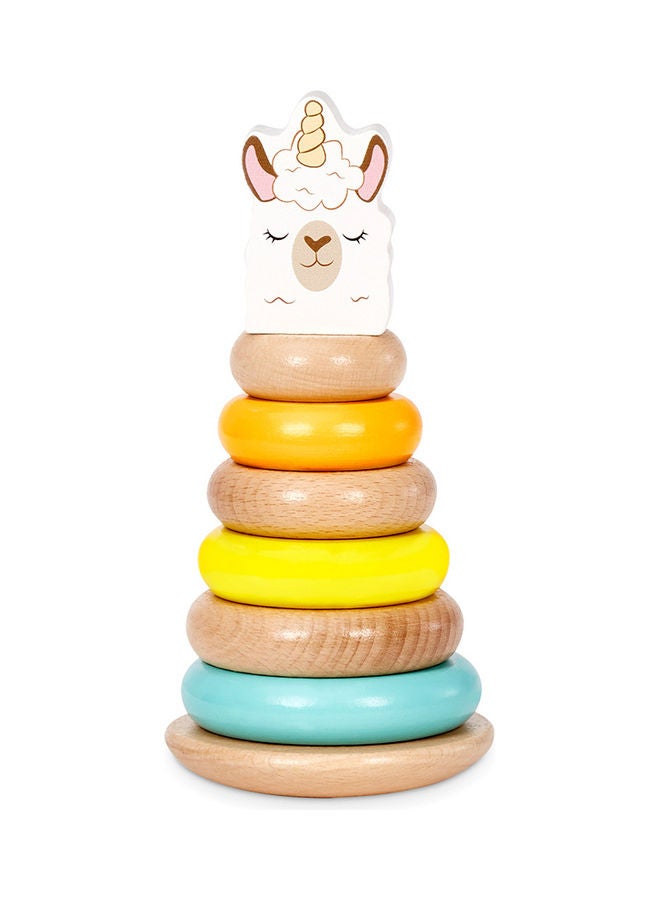 Wooden Critters Llama-Corn Shape Stacker Developmental Toy