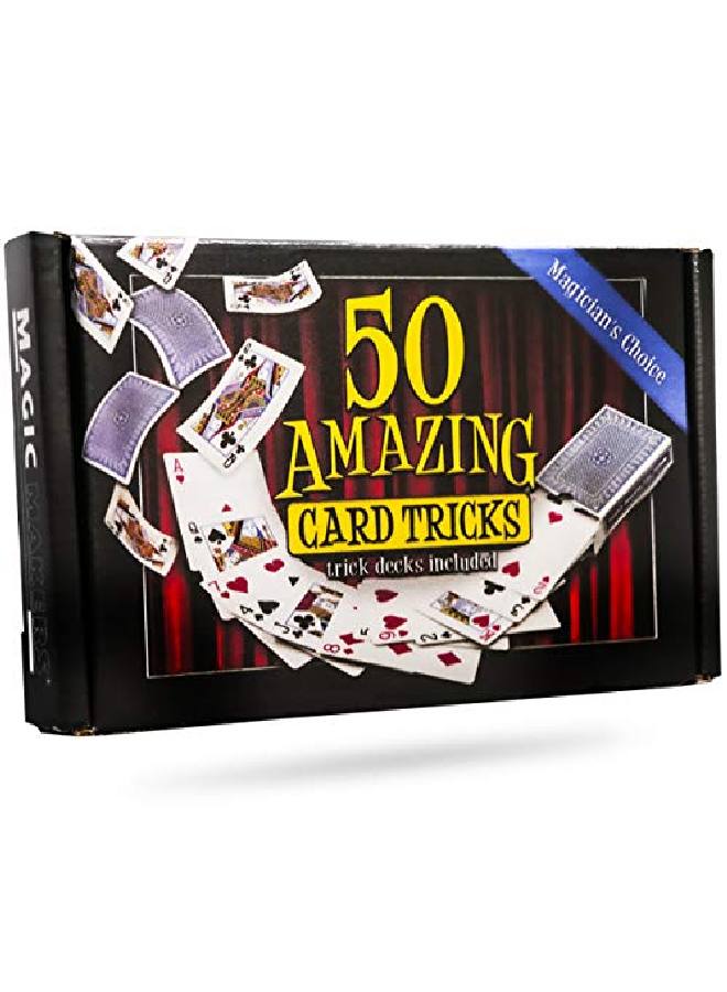 50 Amazing Card Tricks Kit For All Ages With Trick Decks Included