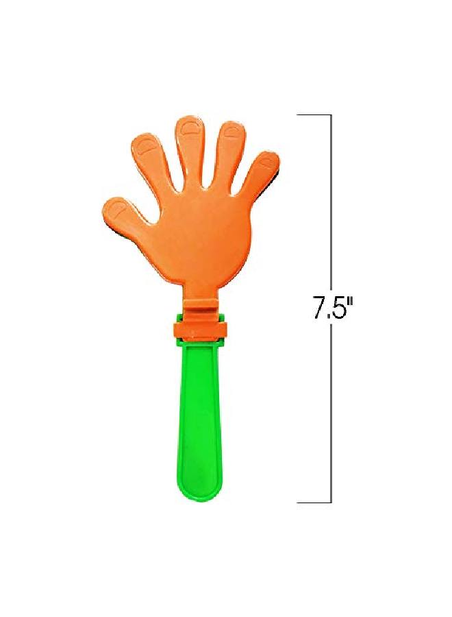 Hand Clappers Noisemakers Pack Of 127.5 Inch Assorted Plastic Noisemakers For Sports Parties And Concerts Great Birthday Party Favors And Goodie Bag Fillers For Boys And Girls