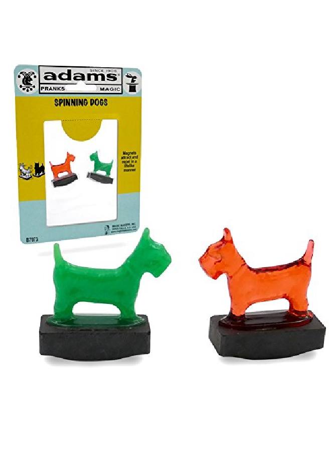 Adams Pranks And Magic Spinning Dogs Classic Novelty Magic Toy