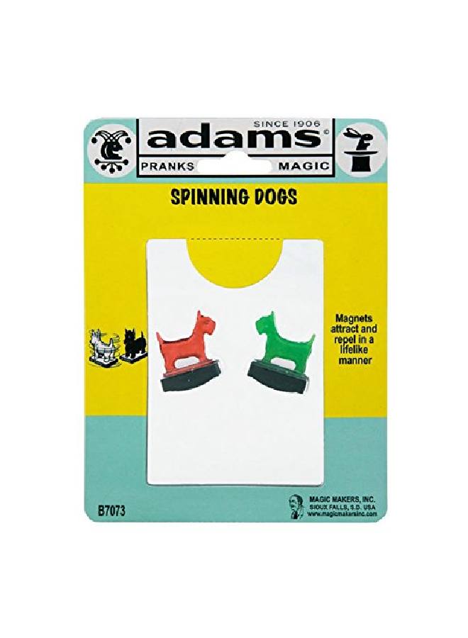 Adams Pranks And Magic Spinning Dogs Classic Novelty Magic Toy