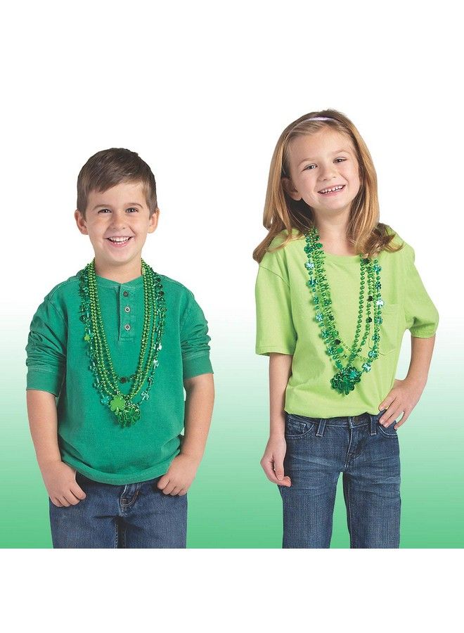 St Patricks Day Beads Necklace Bulk (72 Pack) Green Shamrock Beads Shot Glass Assortment St Patricks Day Gifts For Kids 33