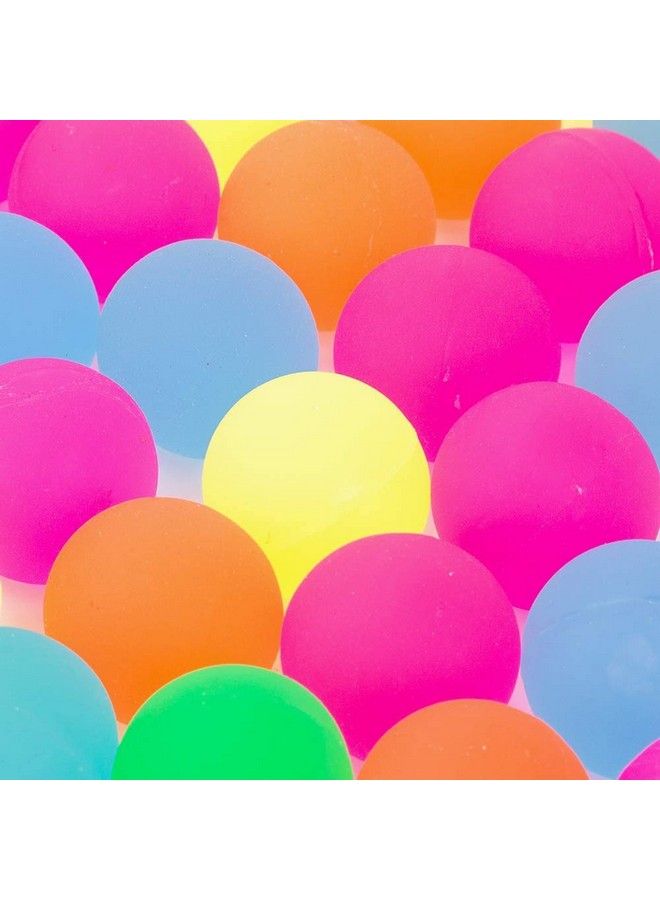 50 Pcs Bouncy Balls Glow In The Dark Bouncing Rubber Ball Pet Toys Bright Neon Colors 1.25