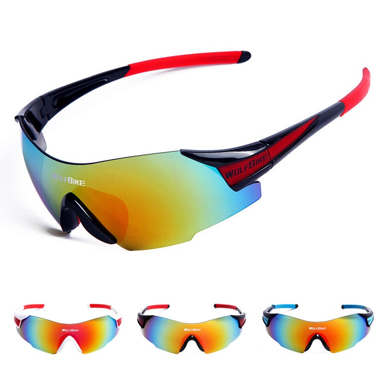 unisex UV Protection Outdoor Windproof Motorcycle Cycling Glasses For Men & Women