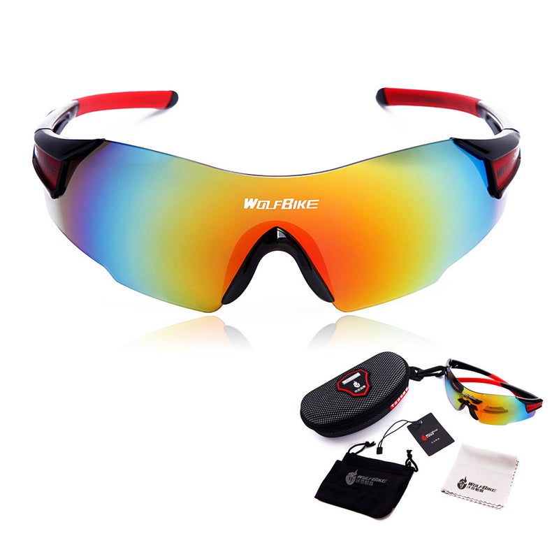 unisex UV Protection Outdoor Windproof Motorcycle Cycling Glasses For Men & Women