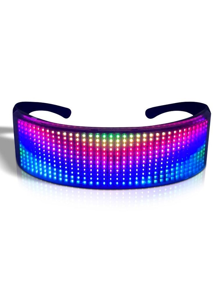 Flashing Glowing Luminous USB Rechargeable BT APP Control LED Light Up Party Glasses