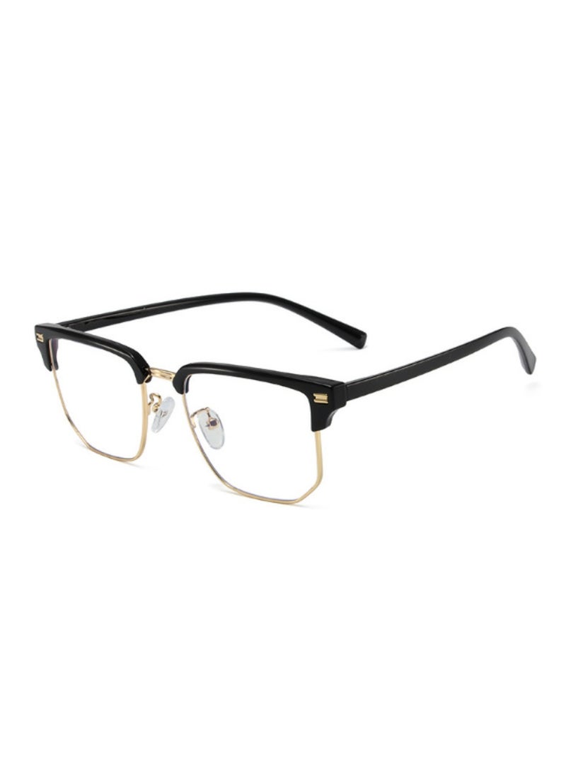 Blue Light Blocking Optical Eyeglasses - Stylish Oversized Frames, Clear Lens, Polarized. Top-rated Bluelight Protection for Reading, Work, & Screen Time. Vintage-Inspired, Lightweight Design.