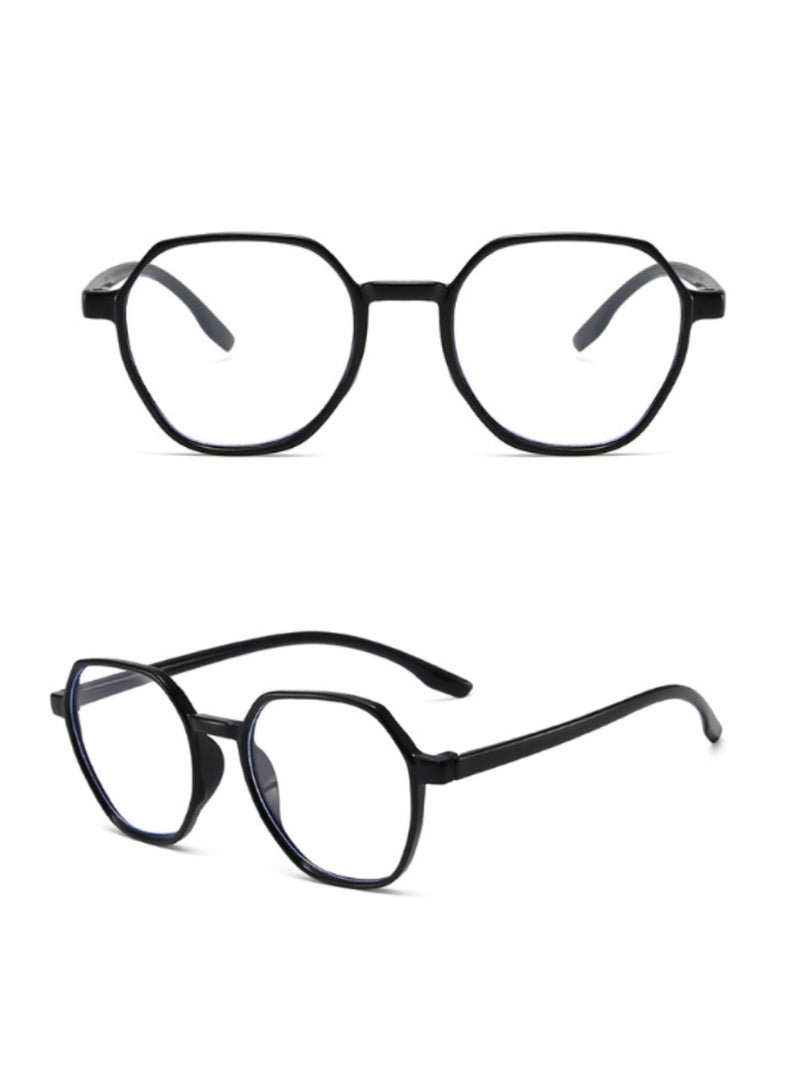 Blue Light Blocking Optical Eyeglasses - Stylish Oversized Frames, Clear Lens, Polarized. Top-rated Bluelight Protection for Reading, Work, & Screen Time. Vintage-Inspired, Lightweight Design.