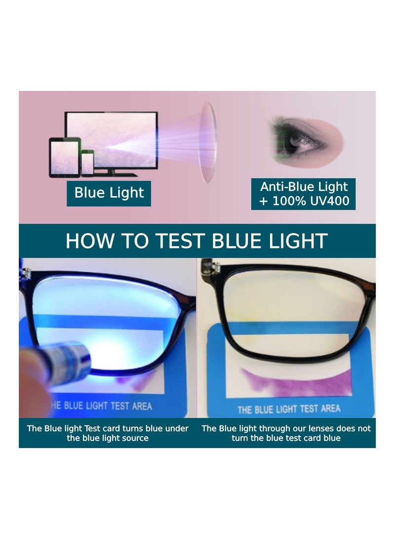 Blue Light Blocking Optical Eyeglasses - Stylish Oversized Cats Eye Frames, Clear Lens, Polarized. Top-rated Bluelight Protection for Reading, Work, & Screen Time. Vintage-Inspired, Lightweight Design