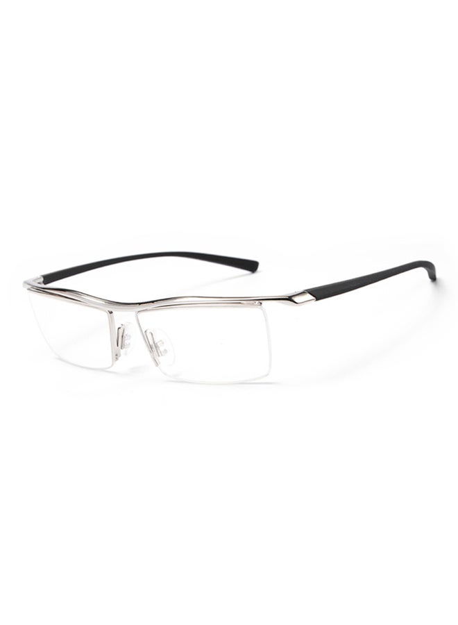 Semi-Rimless Rectangular Frame Reading Glasses