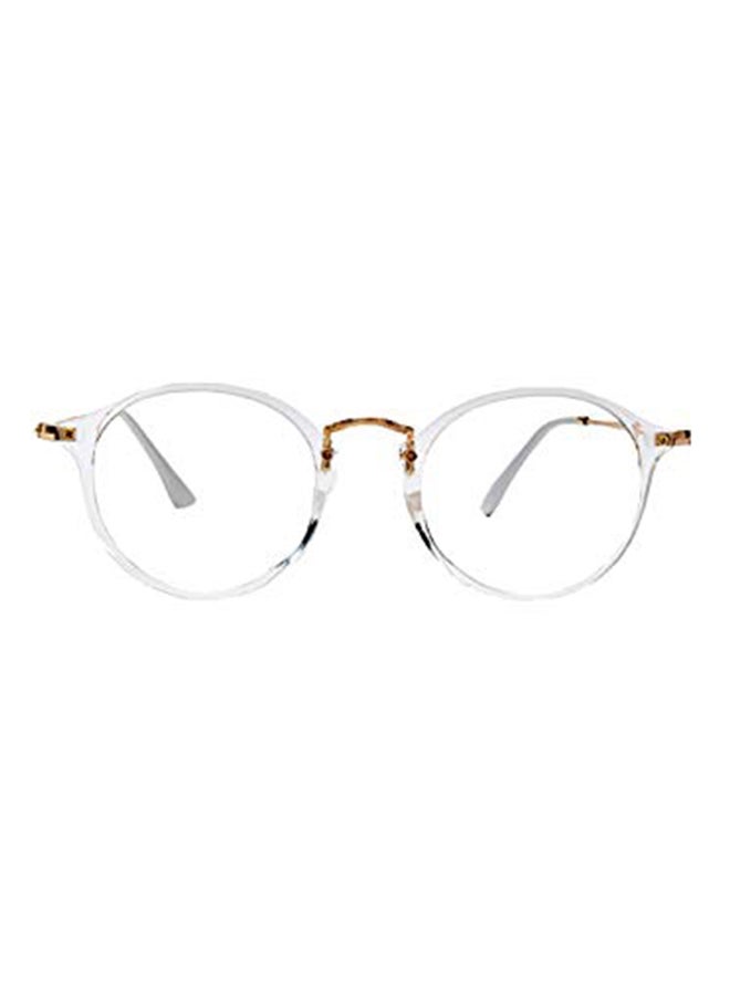 unisex Round Vintage Full Frames Simple Plain Glasses