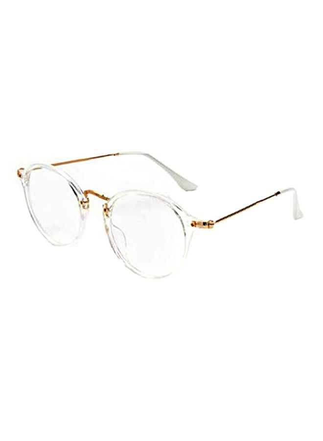 unisex Round Vintage Full Frames Simple Plain Glasses