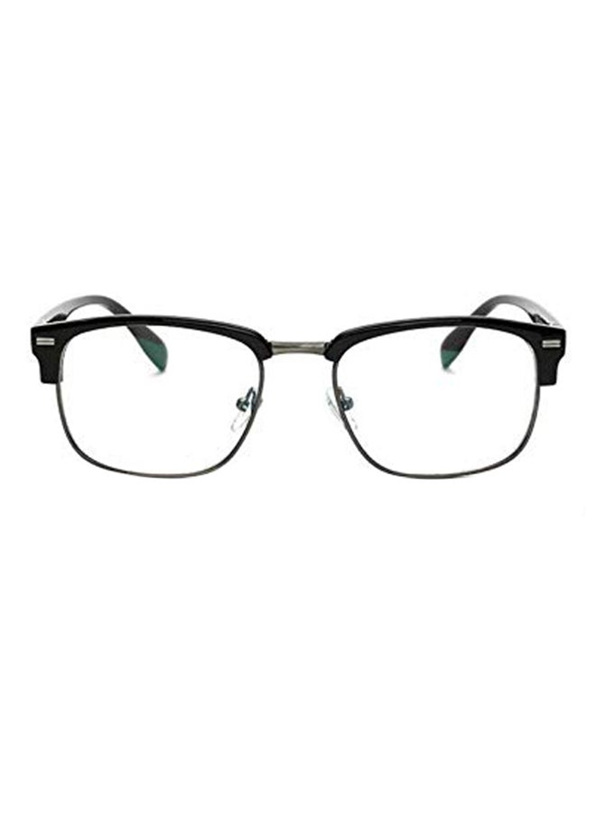 unisex Clubmaster Flat Glasses