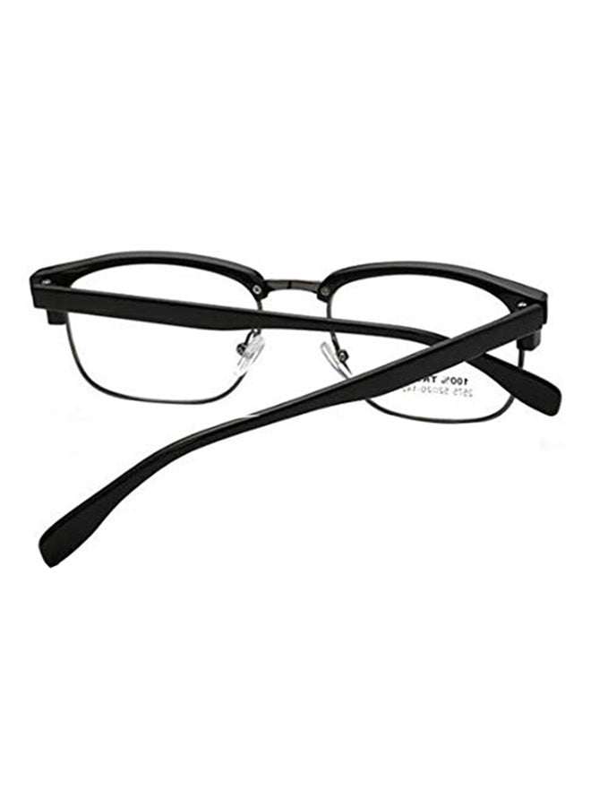 unisex Clubmaster Flat Glasses