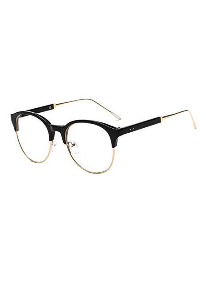 unisex Vintage Clubmaster Flat Glasses