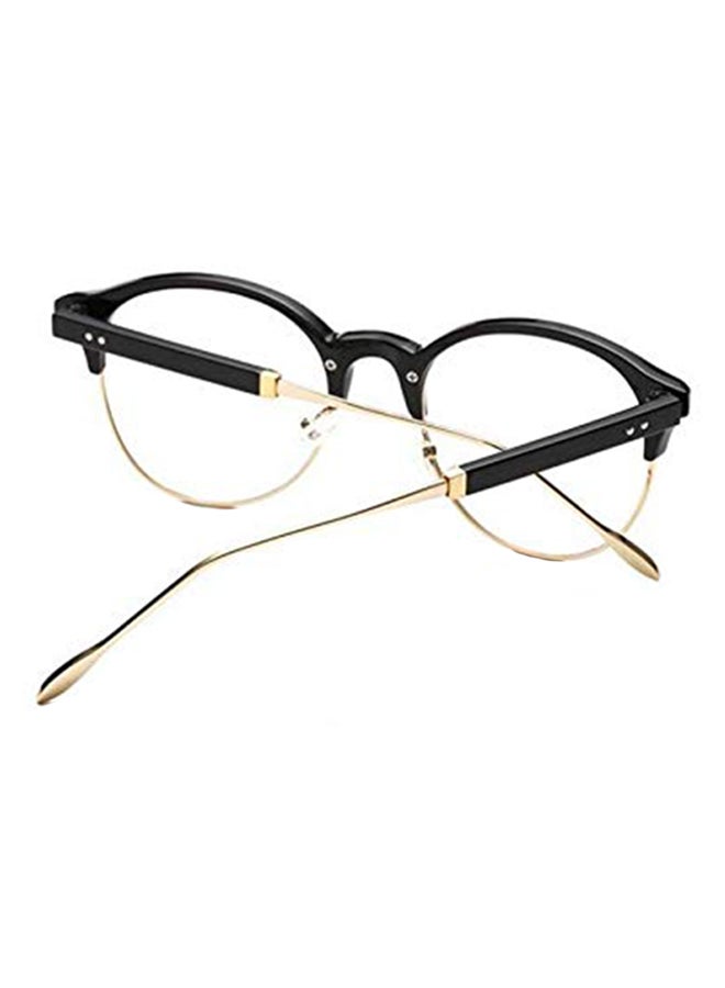 unisex Vintage Clubmaster Flat Glasses