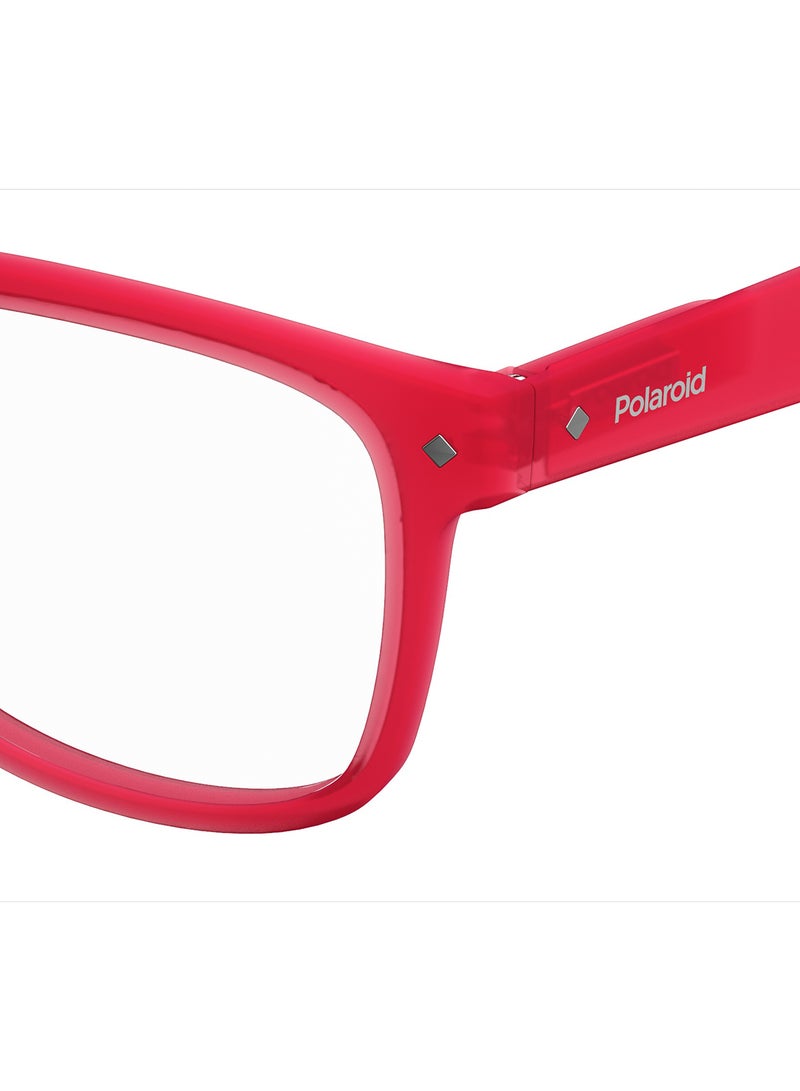 Unisex Square Reading Glasses - Pld 0020/R Red 52 - Lens Size: 52 Mm