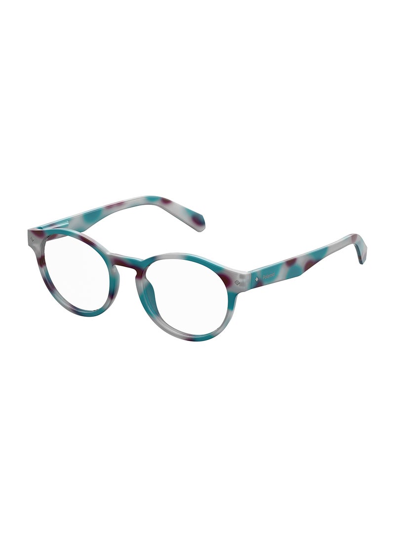 Unisex Oval Reading Glasses - Pld 0021/R Blue Havana 49 - Lens Size: 49 Mm