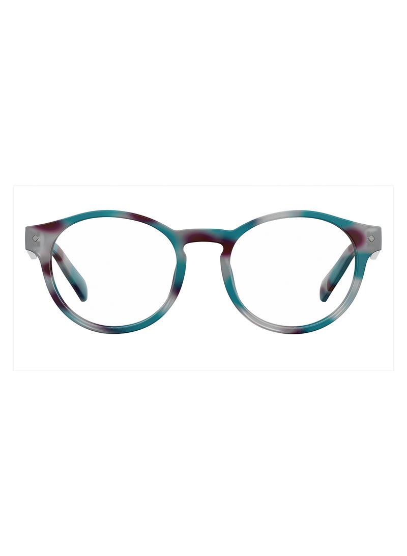 Unisex Oval Reading Glasses - Pld 0021/R Blue Havana 49 - Lens Size: 49 Mm