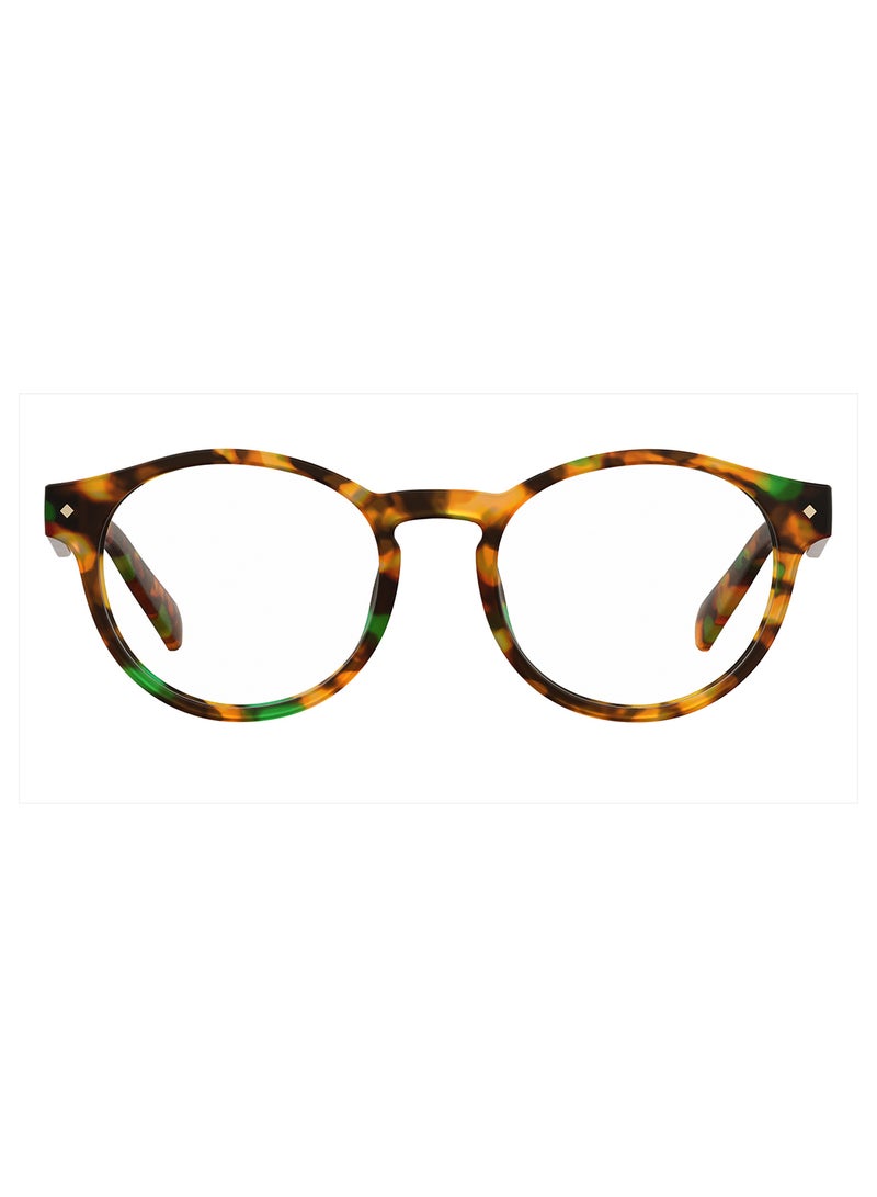 Unisex Oval Reading Glasses - Pld 0021/R Havana Honey 49 - Lens Size: 49 Mm