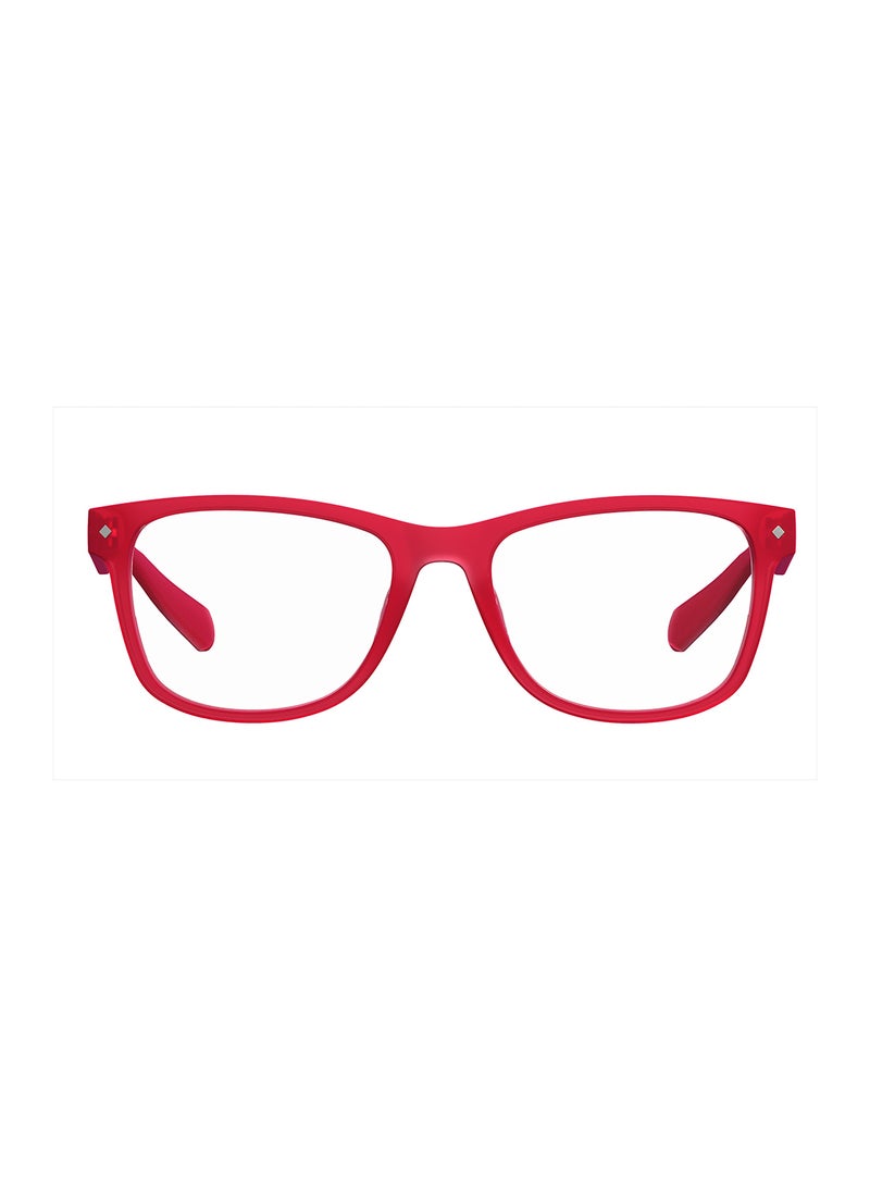 Unisex Square Reading Glasses - Pld 0020/R Red 52 - Lens Size: 52 Mm