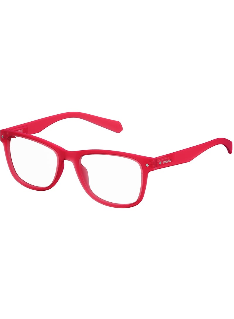 Unisex Square Reading Glasses - Pld 0020/R Red 52 - Lens Size: 52 Mm