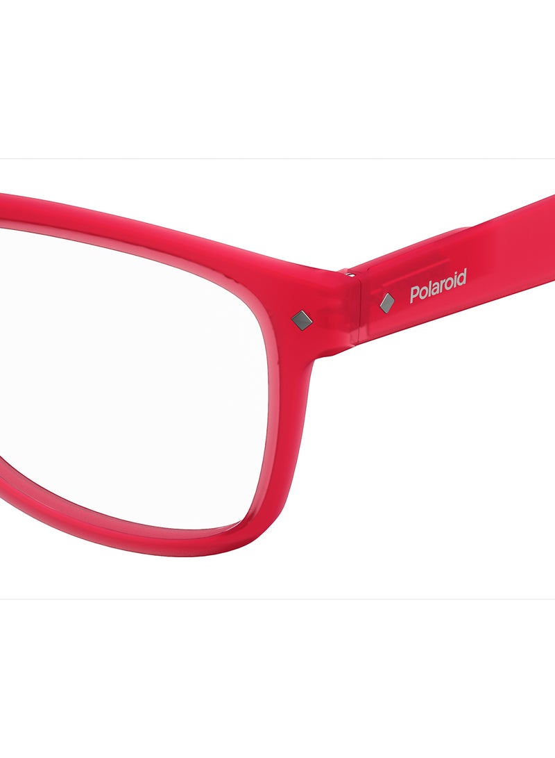 Unisex Square Reading Glasses - Pld 0020/R Red 52 - Lens Size: 52 Mm