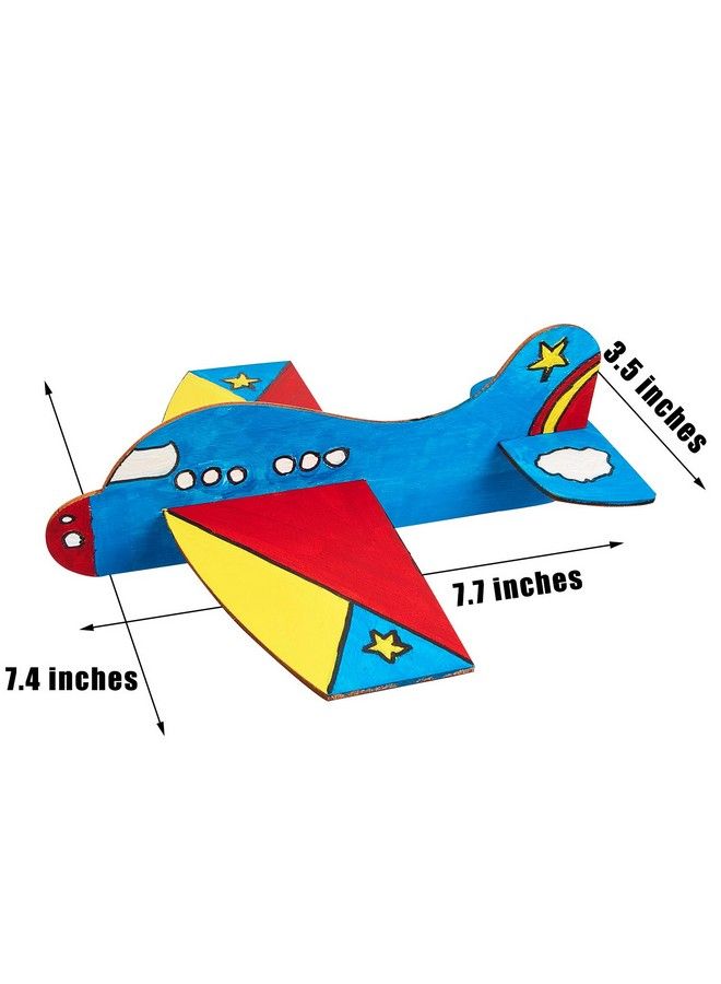 8 Packs Wooden Model Airplane Wood Planes Diy Balsa Wood Airplane Kits Handicraft Toy Plane For Birthday Carnival Party