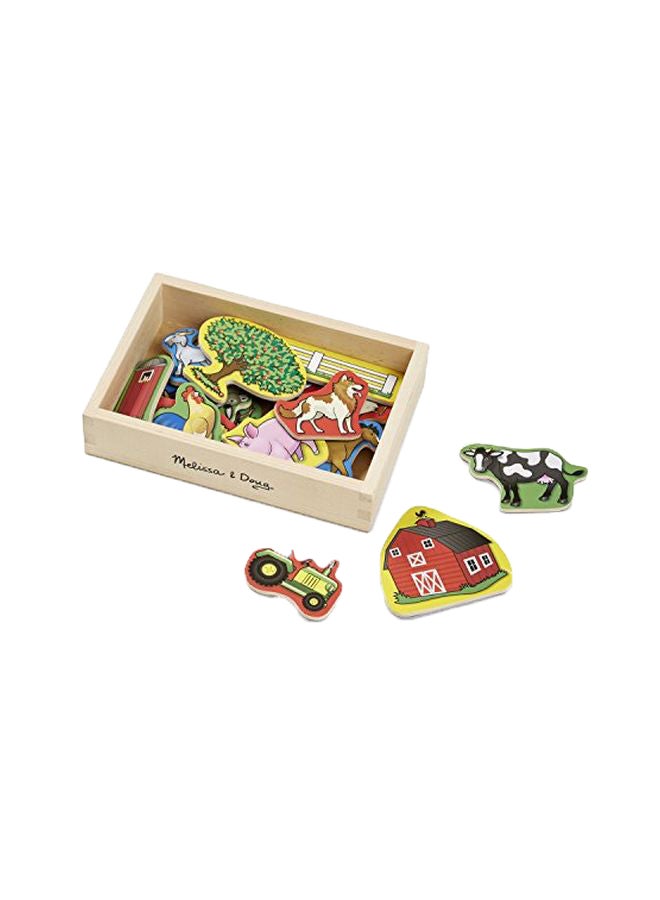 20-Piece Wooden Farm Magnet Set 9279