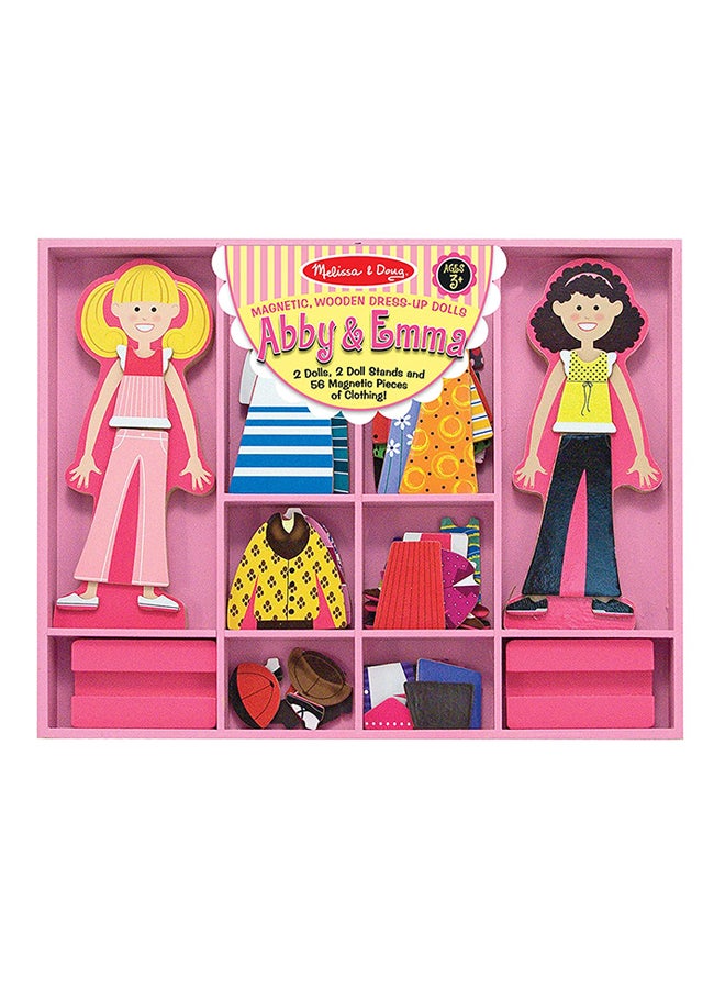 56-Piece Abby And Emma Magnetic Dress-Up Set 4940