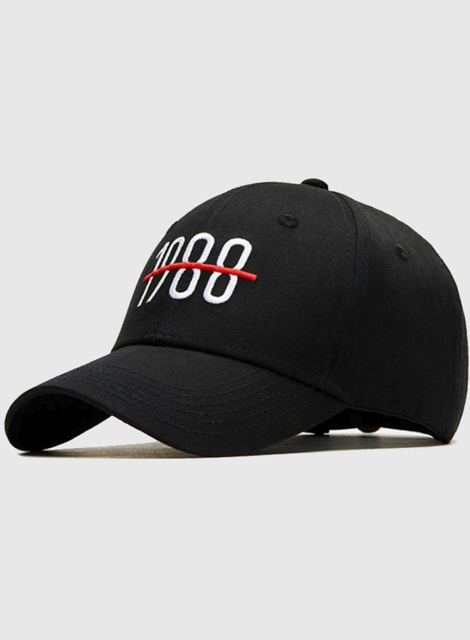 Baseball Cap Black/White/Red