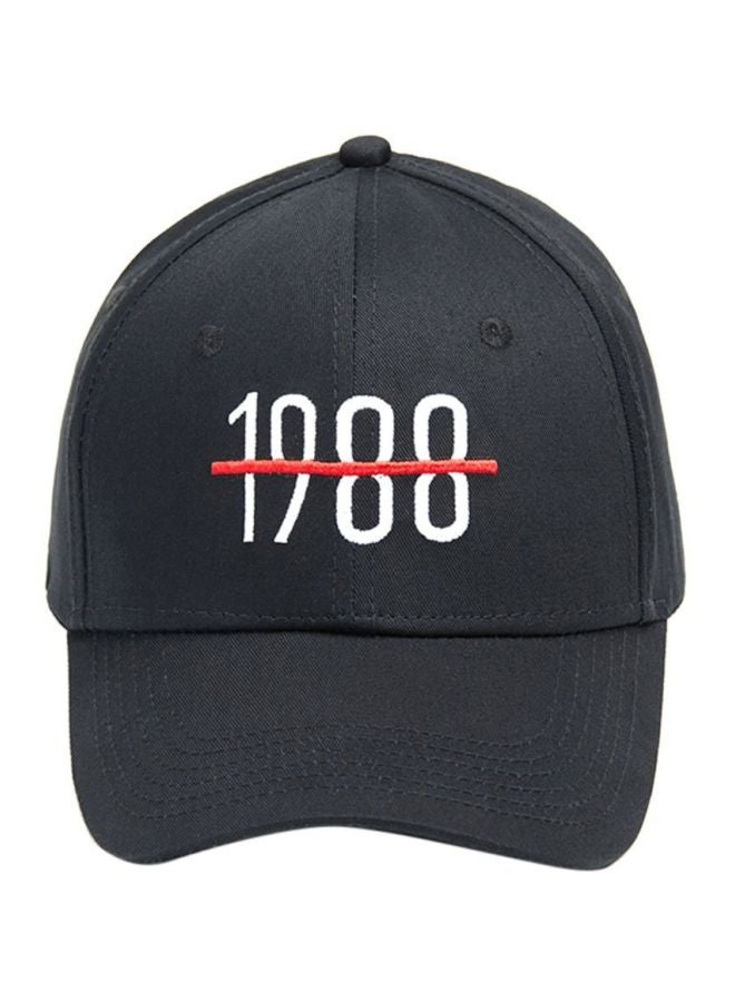Baseball Cap Black/White/Red