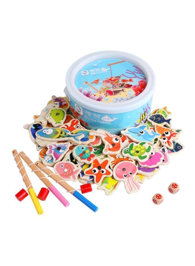 60-Piece Set Magnetic Fishing Toy