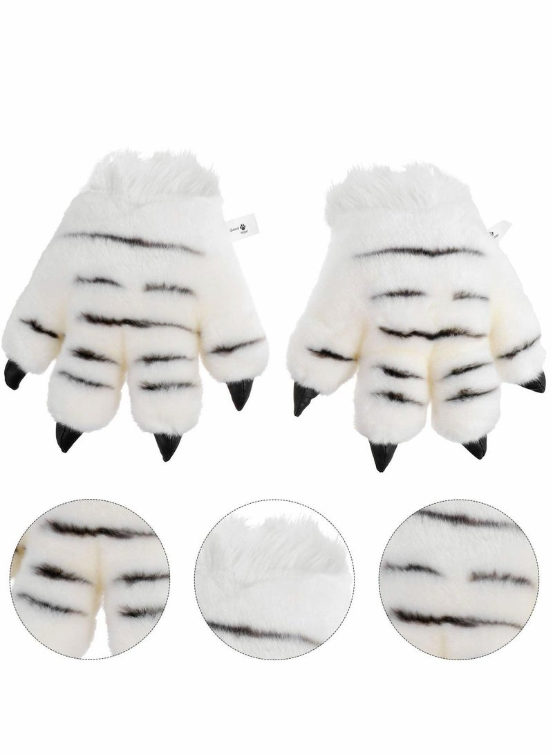 Animal Paw Glove, 2 Pcs Winter Warm Glove, Cosplay Animal Hand Paws Glove