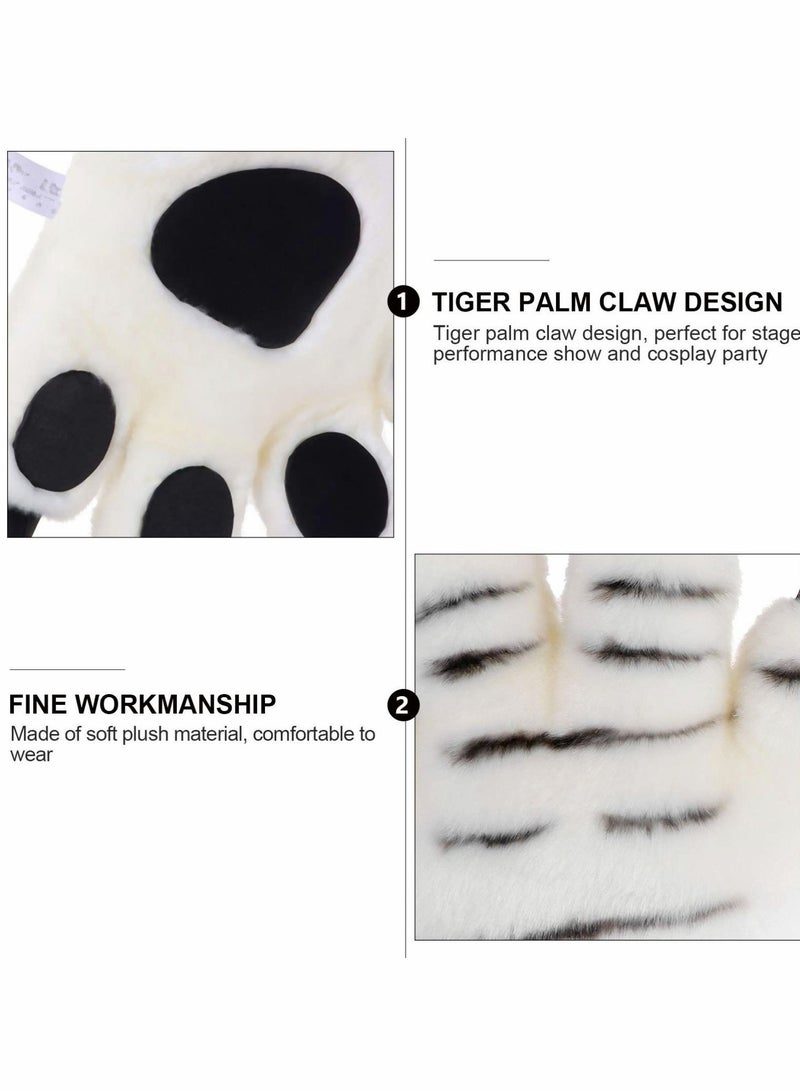 Animal Paw Glove, 2 Pcs Winter Warm Glove, Cosplay Animal Hand Paws Glove