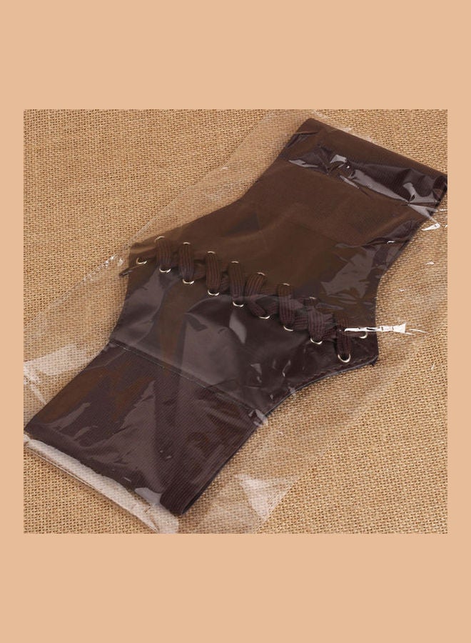 Elastic Cincher Wide Waistband Coffee