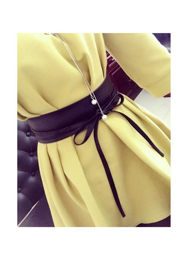 Fashionable Bowknot Belt Black