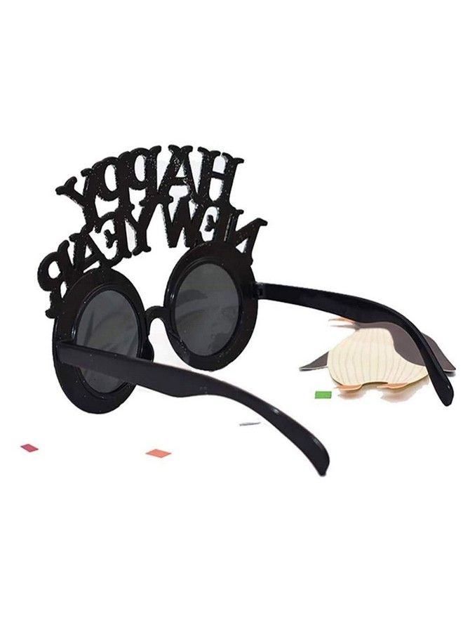 Happy New Year Eyeglasses New Year Sunglasses Fancy Glitter Decorative Eyeglasses For 2023 New Year Eve Party Party Favor