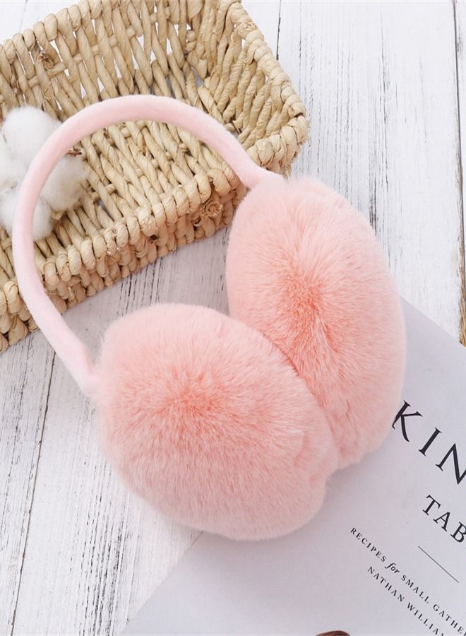 Winter Riding Cold and Frostproof Cute Earmuffs Pink