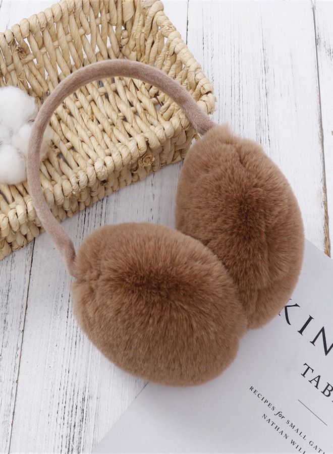 Winter Riding Cold and Frostproof Cute Earmuffs Brown