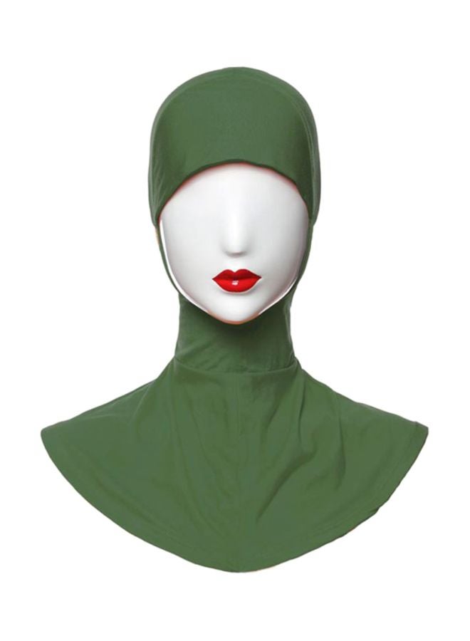 Close Chin Hijab Army Green