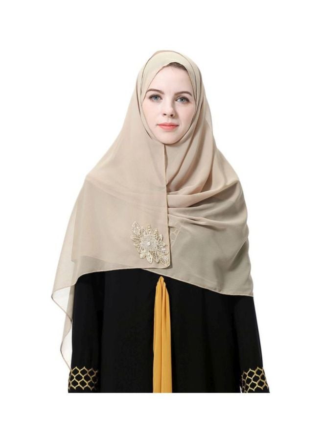 Casual Chiffon Hijab Camel