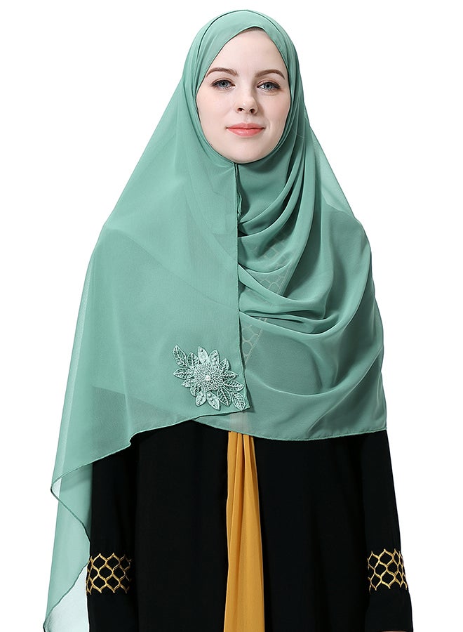 Soft Fabric Hijab Olive Green